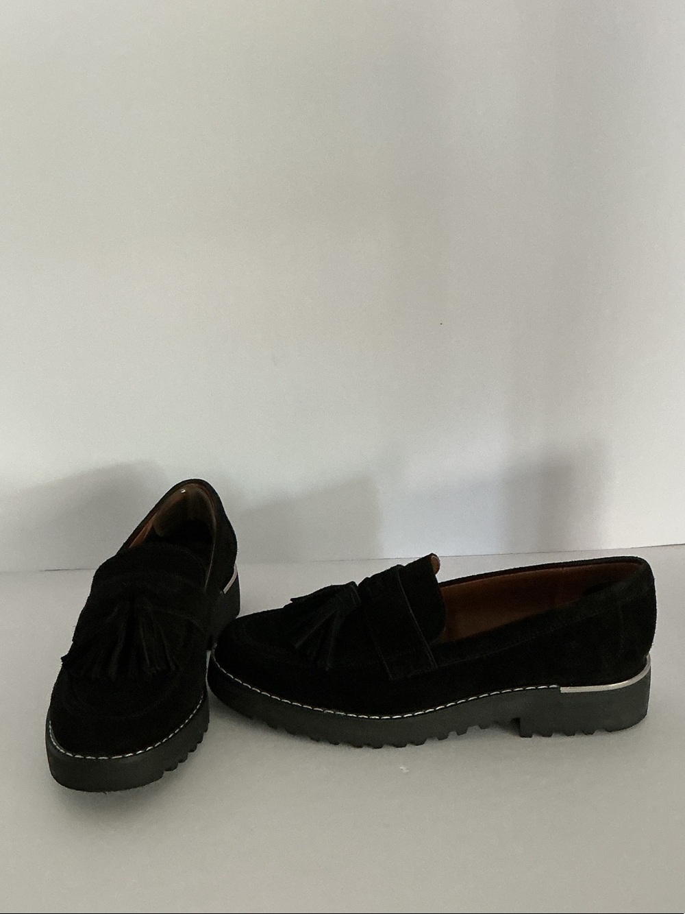 ⭐️⭐️. Franco Sarto⭐️⭐️.          Black Suede Loafers